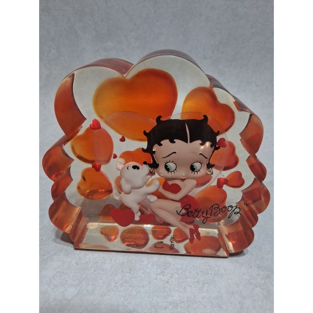 Betty Boop Acrylic Paper Weight Orange